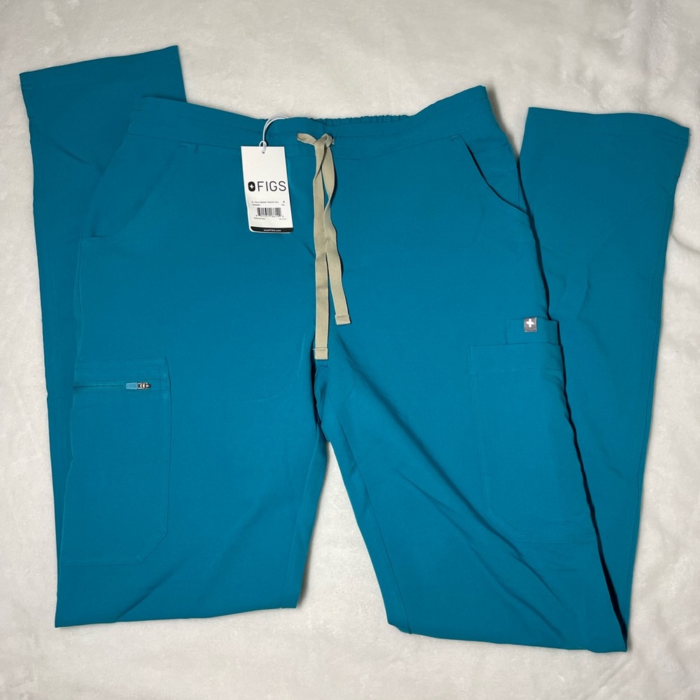 Figs teal Yola skinny pants Tall Small